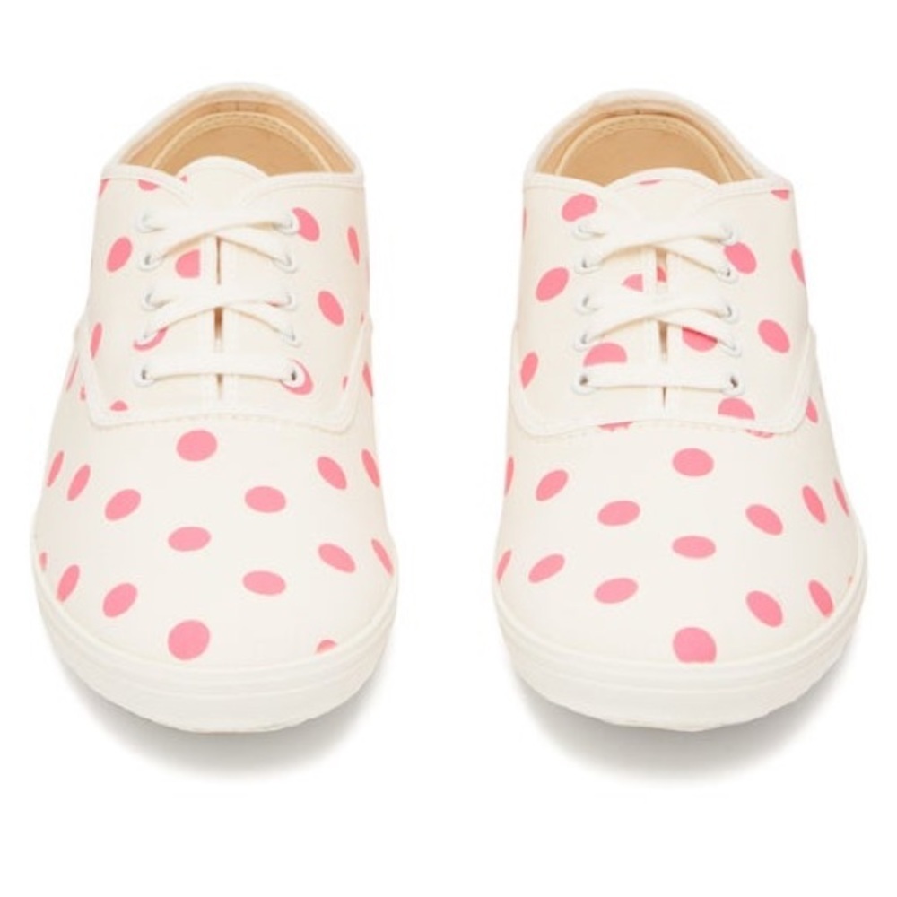 COMME DES GARÇONS GIRL 
Polka-dot canvas trainers
